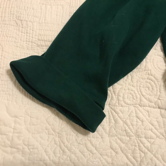 QF forest green 3/4 sleeve top with holiday camper — sparkly! (XL) - Picture 14 of 16